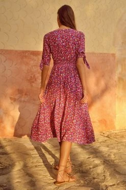 W22A Saskia Dress In River Birch Dresses