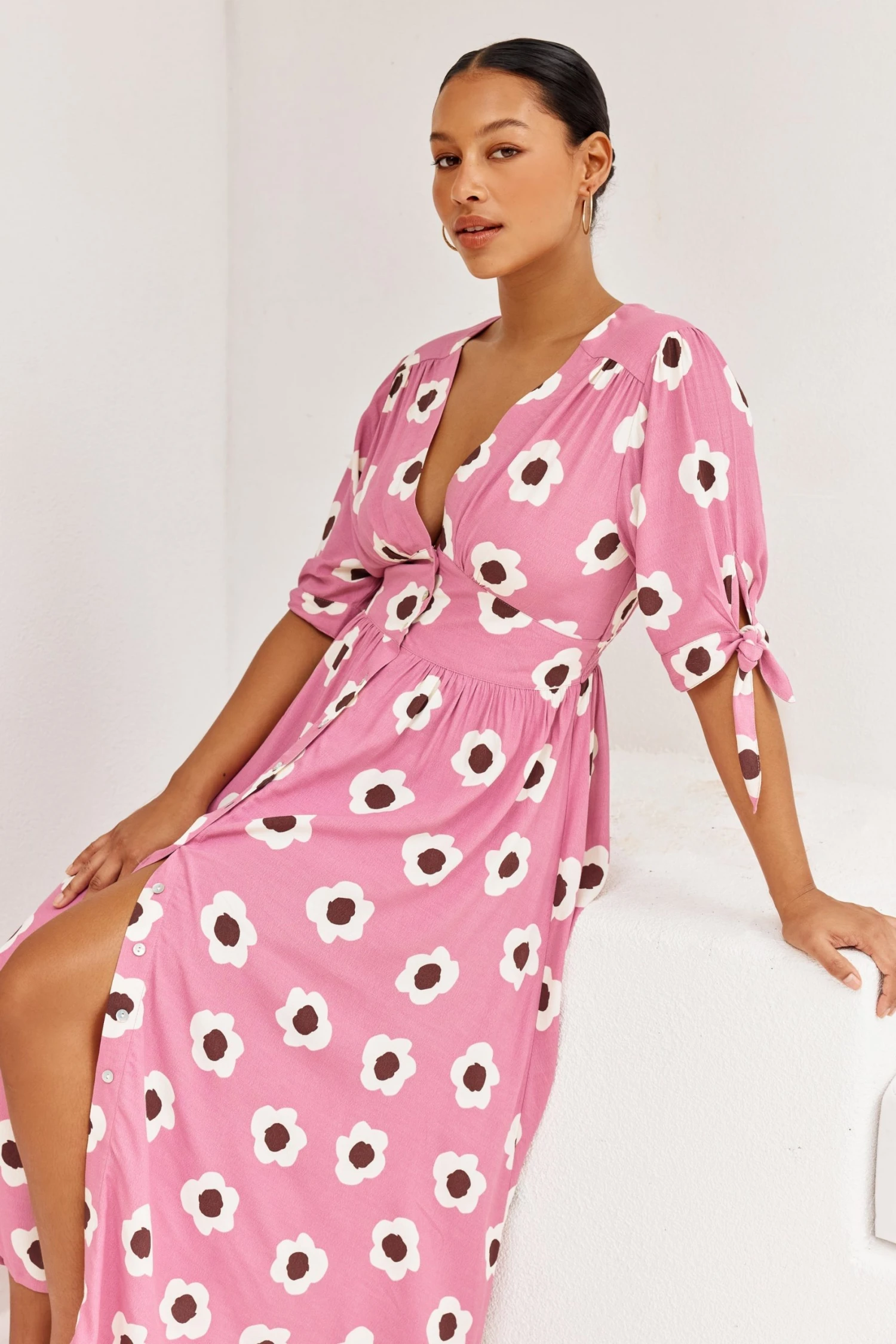 W22A Saskia Dress In Zinnia Dresses 9 W22A Saskia Dress In Zinnia Dresses