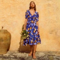 W22A Vivienne Dress In Lavender Dresses