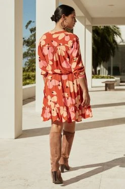 W22D New Alice Dress In Fire Bloom