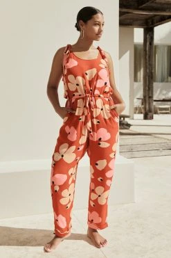W22D Lila Jumpsuit In Fire Bloom 14 W22D Lila Jumpsuit In Fire Bloom