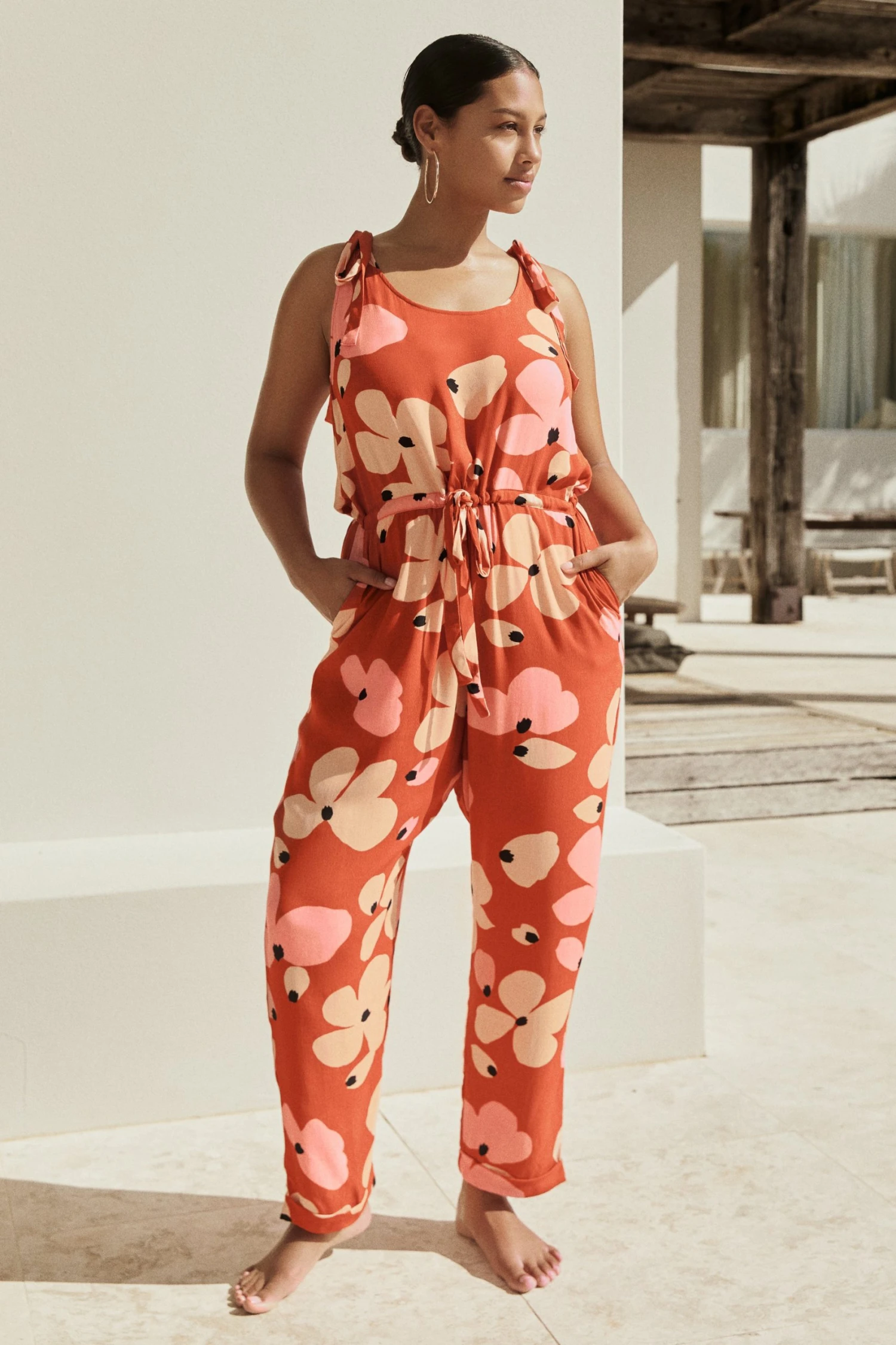 W22D Lila Jumpsuit In Fire Bloom 6 W22D Lila Jumpsuit In Fire Bloom
