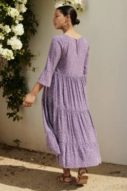 W22D Winter Olivia Midi Dress In Grape Vine 16 W22D Winter Olivia Midi Dress In Grape Vine