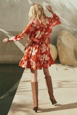 W22D New Alice Dress In Fire Bloom