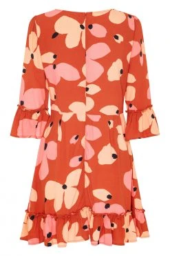 W22D New Ellie Dress In Fire Bloom