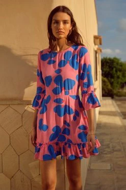 W22D Ellie Dress In Sapphire Rose