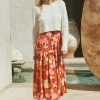 W22D Kasia Skirt In Fire Bloom