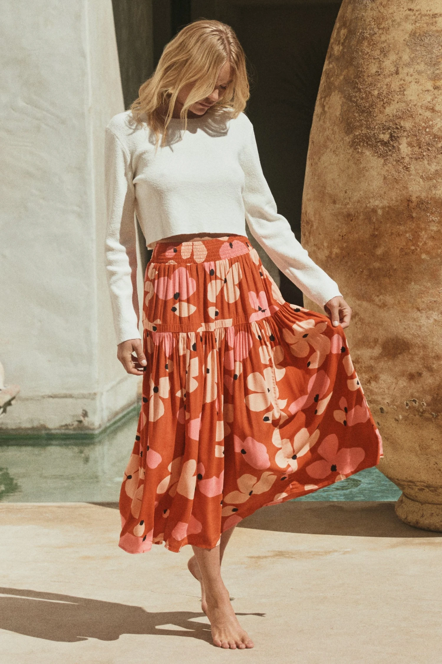 W22D Kasia Skirt In Fire Bloom 4 W22D Kasia Skirt In Fire Bloom