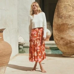 W22D Kasia Skirt In Fire Bloom 15 W22D Kasia Skirt In Fire Bloom