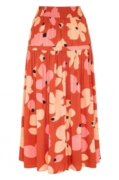 W22D Kasia Skirt In Fire Bloom 14 W22D Kasia Skirt In Fire Bloom