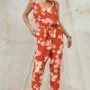 W22D Lila Jumpsuit In Fire Bloom