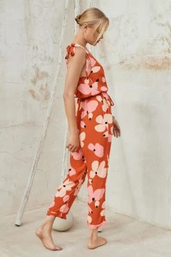 W22D Lila Jumpsuit In Fire Bloom 13 W22D Lila Jumpsuit In Fire Bloom