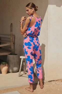 W22D Lila Jumpsuit In Sapphire Rose New