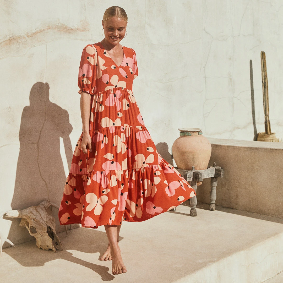 W22D New Mae Dress In Fire Bloom 12 W22D New Mae Dress In Fire Bloom