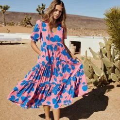 W22D Mae Dress In Sapphire Rose