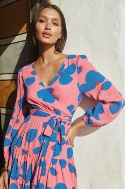 W22D Valerie Mini Dress In Sapphire Rose New 14 W22D Valerie Mini Dress In Sapphire Rose New