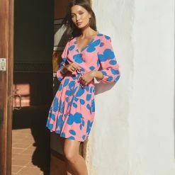 W22D Valerie Mini Dress In Sapphire Rose New 19 W22D Valerie Mini Dress In Sapphire Rose New