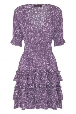 W22D Vivienne Mini Dress In Grape Vine New 15 W22D Vivienne Mini Dress In Grape Vine New