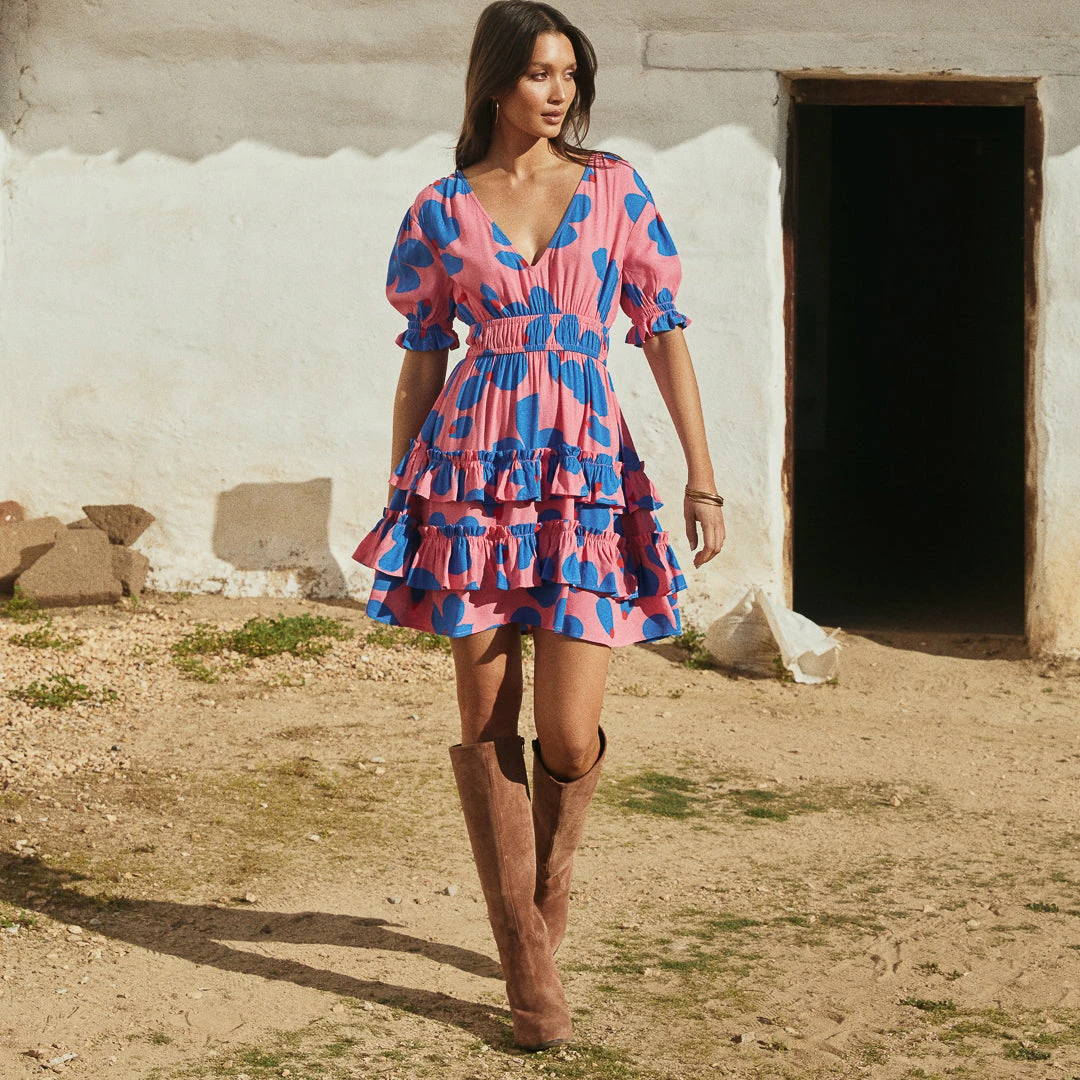 W22D New Vivienne Mini Dress In Sapphire Rose 10 W22D New Vivienne Mini Dress In Sapphire Rose