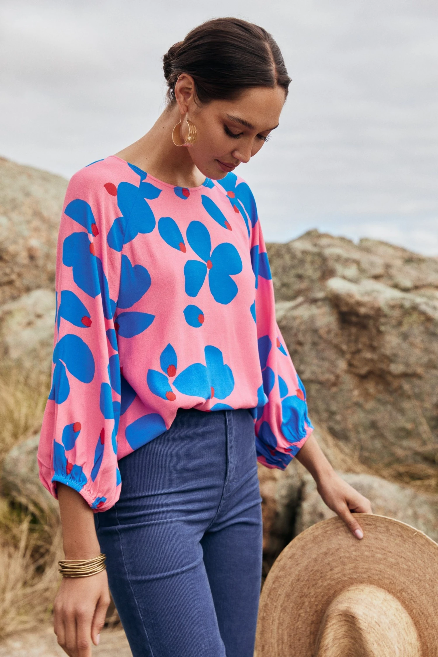 W22D Vivienne Top In Sapphire Rose New 3 W22D Vivienne Top In Sapphire Rose New