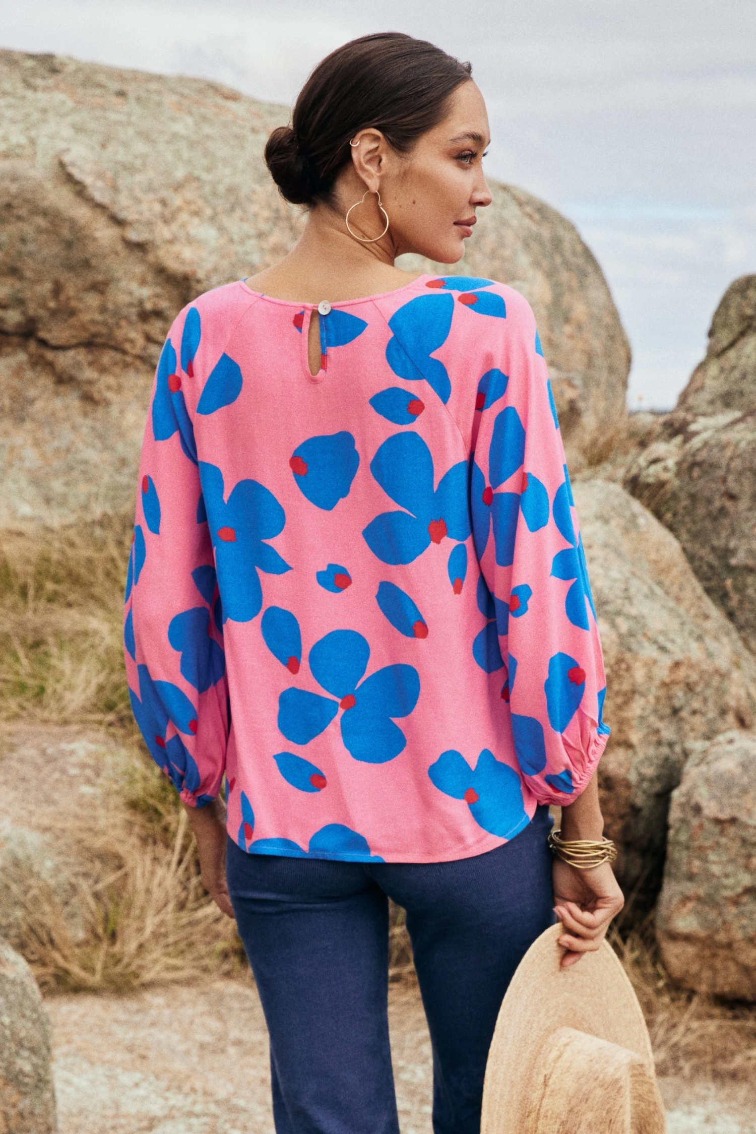 W22D Vivienne Top In Sapphire Rose New 5 W22D Vivienne Top In Sapphire Rose New