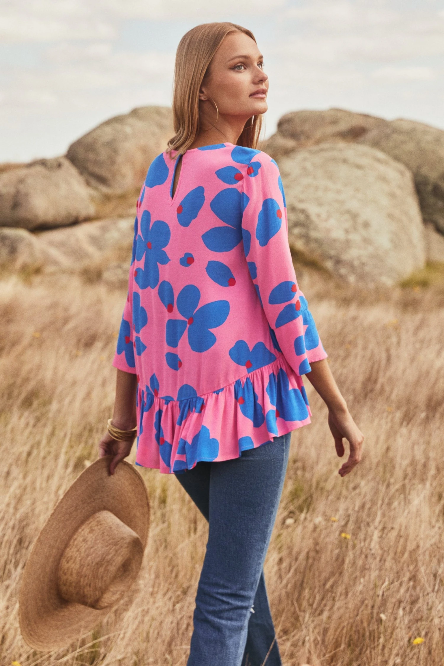 W22D Winter Celeste Top In Sapphire Rose New 5 W22D Winter Celeste Top In Sapphire Rose New