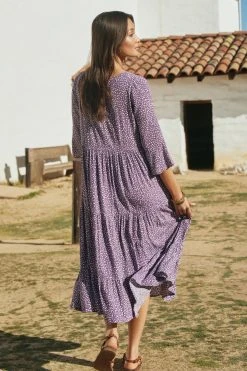 W22D Winter Olivia Midi Dress In Grape Vine 13 W22D Winter Olivia Midi Dress In Grape Vine