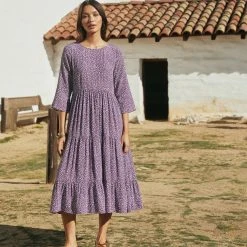 W22D Winter Olivia Midi Dress In Grape Vine 19 W22D Winter Olivia Midi Dress In Grape Vine