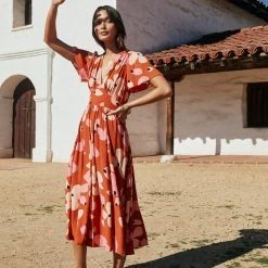 W22D Zuri Dress In Fire Bloom 19 W22D Zuri Dress In Fire Bloom