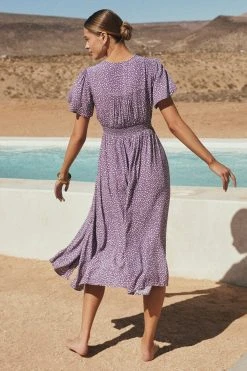W22D Zuri Dress In Grape Vine